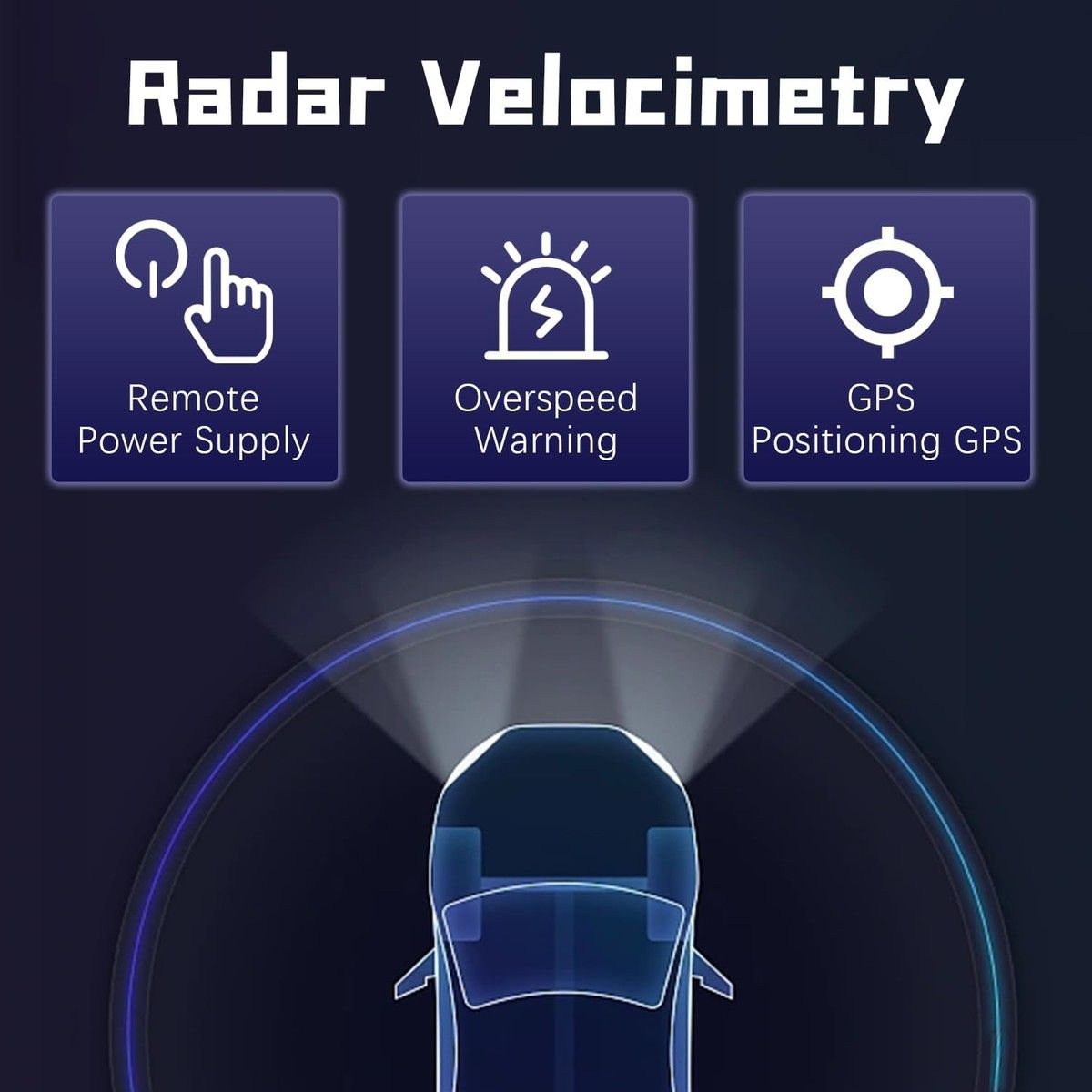 Radar Detector with Voice Speed Alerts and 360° Detection for Vehicle Real-Time Alarm Easy to Install