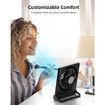 Portable Desk Fan: Battery Operated Small USB Fan for Home or Office (Black)