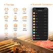 Digital Bluetooth Meat Cooking Thermometer with 300ft Wireless Range & Alert Versatile Use for Grilling Roasting Baking