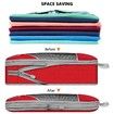 Efficient Travel Luggage Organizer 6 PCs Suitcase Compression Packing Cube-Red
