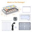 Fully Digital Automated 20 Egg Incubator with Hatching, Turning, and Candling Features for Chicken Quail Duck Poultry Bird