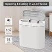 2.5 Gallon Bathroom Trash Can,Automatic Motion Sensor Garbage Bin with Lid for Hands-Free Waste Disposal