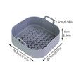 Silicone Air Fryer Non-Stick Pans/Baking Pot/Basket/Tool Tray for Effortless Cooking