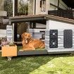 100W Ventilator Solar Powered with 2X12V Fans for RVs Greenhouses Pet Houses Chicken Houses Efficient Ventilation