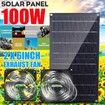 100W Ventilator Solar Powered with 2X12V Fans for RVs Greenhouses Pet Houses Chicken Houses Efficient Ventilation