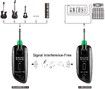 Rechargeable Wireless Guitar Transmitter Receive: Multi-Channel Connectivity for All Electric Instruments