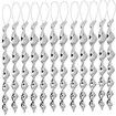30cm Bird Deterrent Wind Twisting Scare Rods Spiral Device (12 Pack)
