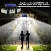 IP65 Waterproof Solar Motion Sensor Lights/Security LED Flood Light with 3 Adjustable Heads,270 Wide Angle Illumination