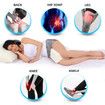 Cooling Gel Memory Foam Knee Pillow for Pregnancy, Spine Alignment- Breathable, Hypoallergenic, and Comfortable with Washable Cover
