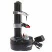 Powerful Electric Auto Potato and Apple Peeler Rotating Stainless Steel Machine for Effortless Fruit and Vegetable Prep(Black)