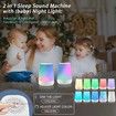 Baby White Noise Machine & Night Light: Rechargeable, Portable Sleep Device with 28 HiFi Soothing Sounds for All Ages