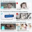 Baby White Noise Machine & Night Light: Rechargeable, Portable Sleep Device with 28 HiFi Soothing Sounds for All Ages