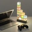 DIY LED Minecraft Night Light,Creative Square Building Blocks Lamp for Desktop Decoration and Bedside Lighting