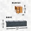 DIY LED Minecraft Night Light,Creative Square Building Blocks Lamp for Desktop Decoration and Bedside Lighting