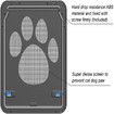 Lockable Pet Door for Screen Doors - Small Size (8.25" Inside) for Dogs and Cats