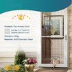 Lockable Pet Door for Screen Doors - Small Size (8.25" Inside) for Dogs and Cats