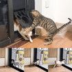 Lockable Pet Door for Screen Doors - Small Size (8.25" Inside) for Dogs and Cats
