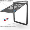 Lockable Pet Door for Screen Doors - Small Size (8.25" Inside) for Dogs and Cats