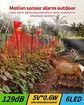 129db Security Siren Solar Sound & Light Alarm with Motion Sensor,Light for Protection of home,farm,villa,yard,barn