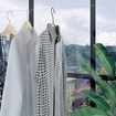 Wall Mounted Telescopic Retractable Clothesline/Drying Rope with 5 Lines - Extendable for Convenient Laundry Drying Indoors and Outdoors