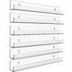 6-Pack Floating Clear Acrylic Shelves for Kids: Invisible Wall-Mounted Storage and Display