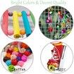 19-Piece Hanging Wooden Bird Toy Set for Parakeets, Cockatiels, and Other Small Birds