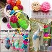 19-Piece Hanging Wooden Bird Toy Set for Parakeets, Cockatiels, and Other Small Birds