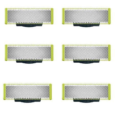 6-Pack Philips Norelco OneBlade razors Replacement Blades Keep Your Shaver Sharp and Effective,Durable and long-lasting