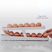 Automatic Egg Rolling Rack/Egg Storage Holder/Plastic Egg Basket for Refrigerator, Space-Saving Design