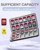 24-in-1 BlackXV Switch Game Case: Store and Organize Switch/Lite/OLED SD Cards with Style