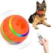 Interactive Dog Toy Ball: Electric and Bouncy with LED Lights for Large Dogs (Orange)