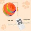 Interactive Dog Toy Ball: Electric and Bouncy with LED Lights for Large Dogs (Orange)