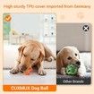 Interactive Dog Toy Ball: Electric and Bouncy with LED Lights for Large Dogs (Orange)