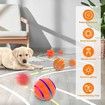 Interactive Dog Toy Ball: Electric and Bouncy with LED Lights for Large Dogs (Orange)
