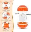 Interactive Dog Toy Ball: Electric and Bouncy with LED Lights for Large Dogs (Orange)