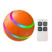 Interactive Dog Toy Ball: Electric and Bouncy with LED Lights for Large Dogs (Orange)