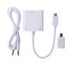 Micro USB MHL to VGA and 3.5mm Audio Adapter + Micro 5pin Adapter for Samsung Galaxy Note 2 3/S3 S4