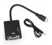 1080P Mini HDMI Male to VGA Female Cable Video Converter Adapter HD Conversion Cable with Audio Output