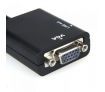 1080P Mini HDMI Male to VGA Female Cable Video Converter Adapter HD Conversion Cable with Audio Output