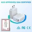 AU Plug 65W GaN Charger,USB C Rapid Charging,60W/45W/30W/25W/20W 2-Port Wall PD Charger,Compatible with MacBook Pro/Air,Galaxy S22/S21,Dell XPS 13,Note 20/10+,iPhone 13/12,iPad,Pixel(White)