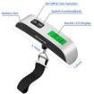 Digital Luggage Scale: 110lbs Hanging Scale with Backlit LCD and Strong Straps for Travelers