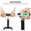 Digital Luggage Scale: 110lbs Hanging Scale with Backlit LCD and Strong Straps for Travelers