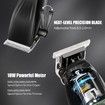 Complete Hair Cutting Kit: T-Blade Trimmer with Charging Base, 4 Adjustable Speeds, and Accessories for Professional Barbering and Home Haircuts (Black)