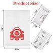 5-Pack Miele Vacuum Cleaners 3D Airclean Dust Bags for FJM, Compact C2, C1, S241, S290, S300i, S500, S700, S4, S6