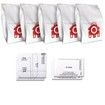 5-Pack Miele Vacuum Cleaners 3D Airclean Dust Bags for FJM, Compact C2, C1, S241, S290, S300i, S500, S700, S4, S6