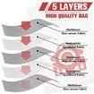 5-Pack Miele Vacuum Cleaners 3D Airclean Dust Bags for FJM, Compact C2, C1, S241, S290, S300i, S500, S700, S4, S6