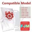 5-Pack Miele Vacuum Cleaners 3D Airclean Dust Bags for FJM, Compact C2, C1, S241, S290, S300i, S500, S700, S4, S6