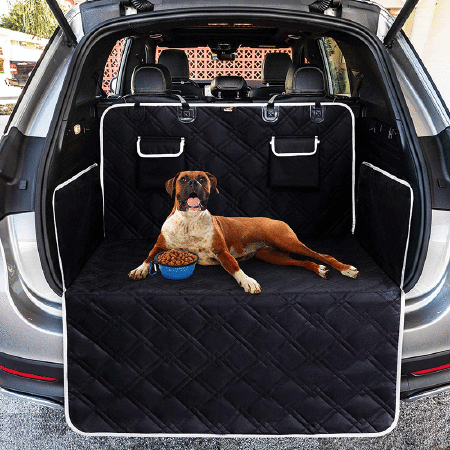 103x185cm Waterproof SUV Pet Cargo Cover/Washable Dog Cargo Protector/2 Pockets Dog Seat Cover Mat Protects car from dirt,hair,scratches