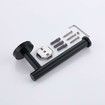 Premium Toilet Paper Holder - Wall-Mounted, Matte Black Stainless Steel Dispenser for Bathroom and Kitchen