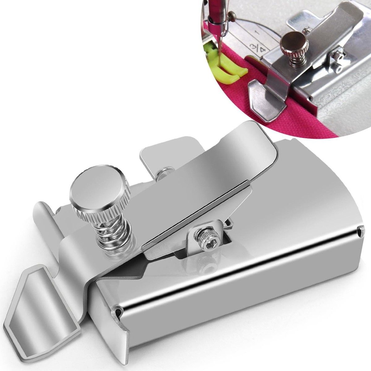 Magnetic Seam Guide attach to sewing machine Helps you sew straight seams,hems,and more for Precision Sewing,Compatible with most sewing machines